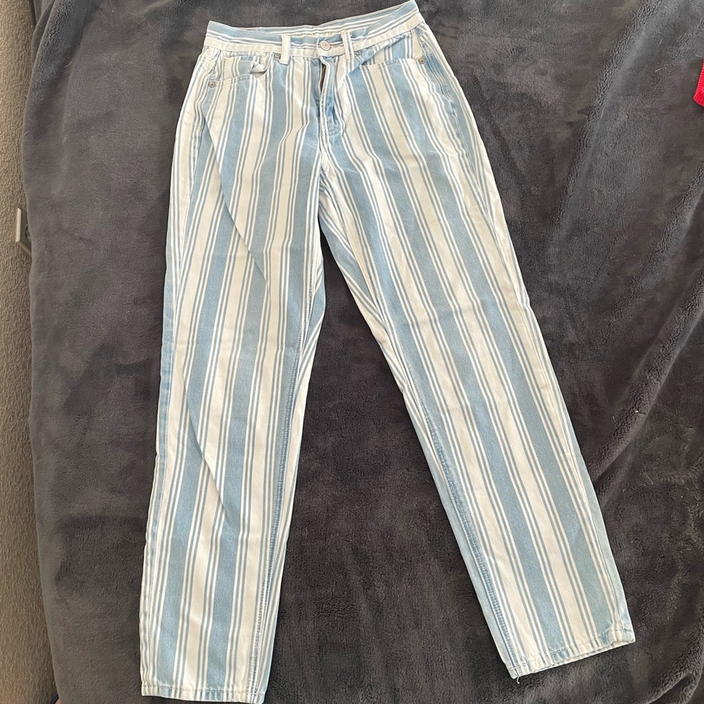 AE Blue striped jeans